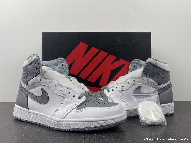 Official Maikesneakers 1 OG Air Stealth Jordan High 555088-037 0727
